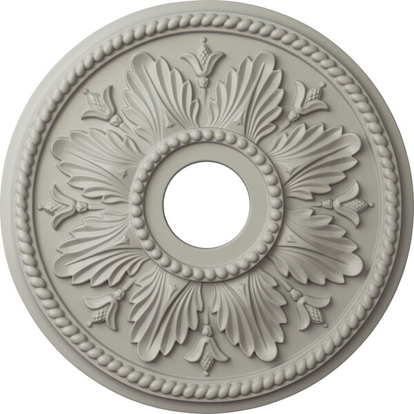 Ekena Millwork Edinburgh Ceiling Medallion (Canopies up to 5 1/8"), 18 1/8"OD x 3 1/2"ID x 2 3/4"P, Pot of Cream CM18ED1PCF - main
